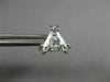 ESTATE LARGE .98CT DIAMOND 14KT WHITE GOLD CLASSIC TRILLION STUD EARRINGS #26598