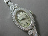 ANTIQUE 1.76CT OLD MINE DIAMOND 14K WHITE GOLD OVAL MICHAELS WATCH PRETTY #20475