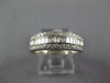 ESTATE LEVIAN .70CT DIAMOND 18KT WHITE GOLD 3D ROUND & BAGUETTE ANNIVERSARY RING