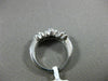 ESTATE .75CT DIAMOND 14KT WHITE GOLD 3 STONE FLOWER FILIGREE MILGRAIN LOVE RING