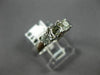 ESTATE .50CT DIAMOND 14K WHITE GOLD 3D 3 STONE SEMI MOUNT ENGAGEMENT RING #22405