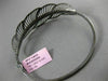 ESTATE 1.25CT DIAMOND 14KT BLACK GOLD 3D MULTI LEAF HANDCRAFTED BANGLE BRACELET