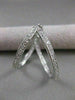 ESTATE LARGE .72CT DIAMOND HOOP EARRINGS 14K WHITE GOLD SIMPLY BEAUTIFUL !!!!!!!