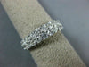 ESTATE 1.50CT DIAMOND 14K WHITE GOLD 3D 5mm ROUND 2 ROW WEDDING ANNIVERSARY RING