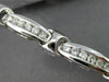 ESTATE 1.75CT DIAMOND 18KT WHITE GOLD 3D CLASSIC 6 STONE CHANNEL TENNIS BRACELET