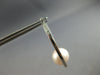 ESTATE LARGE AAA SOUTH SEA PEARL 14KT WHITE GOLD OVAL HOOP FUN HANGING EARRINGS