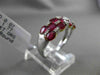 ESTATE WIDE 1.91CT DIAMOND & AAA RUBY 18KT TWO TONE GOLD ETOILE ANNIVERSAY RING