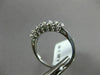 ESTATE .65CT ROUND DIAMOND 14KT WHITE GOLD 7 STONE WEDDING ANNIVERSARY RING 5mm