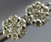 ESTATE 1.09CT DIAMOND 14KT WHITE GOLD 3D FLOWER CLUSTER STUD EARRINGS #2812