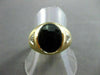ESTATE .05CTW DIAMOND & AAA BLACK ONYX 14KT WHITE & YELLOW GOLD MENS RING #19722