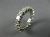 3.0CT DIAMOND 14K WHITE GOLD 3D PRINCESS ETERNITY WEDDING ANNIVERSARY RING 19900