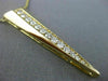 ESTATE .50CT DIAMOND 14K YELLOW GOLD 3D TRILLION TRIANGULAR ANCHOR LOVE NECKLACE