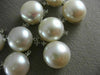 ESTATE .55CT DIAMOND & AAA PEARL 14KT WHITE GOLD 3D CLASSIC V SHAPE NECKLACE