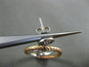 ESTATE LARGE 1.0CT DIAMOND 14K WHITE & ROSE GOLD 3D CIRCLE OF LIFE HOOP EARRINGS