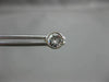 ANTIQUE .63CT ROUND DIAMOND 14KT WHITE GOLD 3D CLASSIC BEZEL STUD EARRINGS #7837