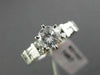 ESTATE 1.42CT ROUND DIAMOND 14K WHITE GOLD 3D CHANNEL LOVE ENGAGEMENT RING 21347
