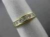 ESTATE .86CT DIAMOND 14K YELLOW GOLD 3D PRINCESS CHANNEL ANNIVERSARY RING #22474