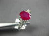 ESTATE 1.60CT DIAMOND & AAA OVAL CUT RUBY 14KT ROSE GOLD CLASSIC ENGAGEMENT RING