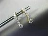 ESTATE .50CT DIAMOND 14KT YELLOW GOLD GRADUATING JOURNEY CURVE HANGING EARRINGS