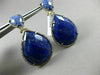 ESTATE LARGE 1.56CT CHOCOLATE FANCY DIAMOND & AAA AGATE 14K 2 TONE GOLD EARRINGS
