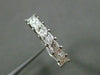 ESTATE .91CT DIAMOND 14KT WHITE GOLD 3D 7 STONE WEDDING ANNIVERSARY RING #19485
