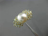WIDE .58CT DIAMOND & SOUTH SEA PEARL 14KT YELLOW GOLD MULTI ROW BOW TIE FUN RING