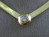 ESTATE .50CT DIAMOND 14K YELLOW GOLD 3D SOLITAIRE FANCY COIL NECKLACE #18982