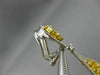 ESTATE LARGE 10.15CT FANCY MULTI COLOR DIAMOND 18K 2TONE GOLD TEAR DROP EARRINGS