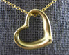 ESTATE TIFFANY & CO. PERETTI 18KT YELLOW GOLD 3D OPEN HEART FLOATING PENDANT