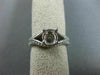ESTATE .45CT DIAMOND 14KT WHITE GOLD V SHAPE CLASSIC SEMI MOUNT ENGAGEMENT RING