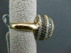 ESTATE LARGE 5.49CT MULTI COLOR & WHITE DIAMONDS 18KT ROSE GOLD FUN RING AMAZING