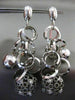 ESTATE EXTRA LARGE .52CT DIAMOND 14KT WHITE GOLD ETOILE MULTI CIRCULAR EARRINGS