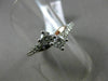 ESTATE .60CT DIAMOND 14KT WHITE GOLD 3D 2 STONE CRISS CROSS COMPANION LOVE RING