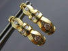 ESTATE .72CT ROUND DIAMOND 14K YELLOW GOLD CLASSIC CHANNEL HUGGIE EARRINGS #6168