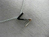 .14CT ROUND DIAMOND 14KT WHITE GOLD 3D CLASSIC INITIAL FLOATING PENDANT #9287