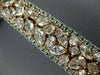 ESTATE LARGE 21.23CT WHITE & PINK DIAMOND 18K WHITE & ROSE GOLD TENNIS BRACELET