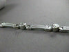 ESTATE WIDE 1.20CT DIAMOND 14KT WHITE GOLD ETOILE SOLID BRACELET STUNNING #19274