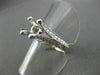 ESTATE .46CT DIAMOND 3D PRONG 18KT WHITE GOLD SEMI MOUNT ENGAGEMENT RING #187