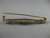 ANTIQUE .30CT AAA AMETHYST 14K 2 TONE GOLD HANDCRAFTED FILIGREE PIN BROOCH 26093