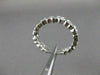 ANTIQUE DIAMOND FILIGREE ETERNITY HEART 14K W GOLD ANNIVERSARY RING FG VVS 18152