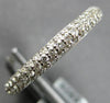 1.02CT DIAMOND 18KT WHITE GOLD MULTI ROW 2.5mm ETERNITY WEDDING ANNIVERSARY RING