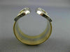 ESTATE CARTIER LARGE .50CT DIAMOND 18KT TWO TONE GOLD 3D MULIT ROW TENSION RING