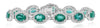 LARGE 11.74CT DIAMOND & AAA EMERALD OVAL & ROUND MULTI FLORAL TENNIS BRACELET