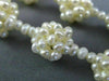 ESTATE WIDE & LONG SOUTH SEA PEARL 3D FLOWER CLUSTER BY THE YARD NECKLACE #25369