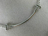 ESTATE LARGE .23CT DIAMOND 18KT WHITE GOLD 3D CLASSIC T BAR FRIENDSHIP NECKLACE