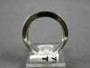 ESTATE .15CT DIAMOND 14KT WHITE GOLD CLASSIC TRIANGULAR ZIG ZAG BAND RING #18766