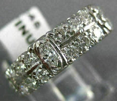 ANTIQUE 2.34CT OLD MINE DIAMOND PLATINUM ETERNITY WEDDING ANNIVERSARY RING 18245