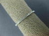 ESTATE .32CT DIAMOND 18KT WHITE GOLD 1MM ROUND ETERNITY WEDDING ANNIVERSARY RING
