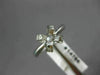 ANTIQUE .16CT DIAMOND 14KT WHITE GOLD 3D FLOWER SEMI MOUNT ENGAGEMENT RING 14766
