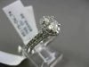 ESTATE 1.42CT DIAMOND 14KT WHITE GOLD OVAL HALO ENGAGEMENT WEDDING RING BAND SET